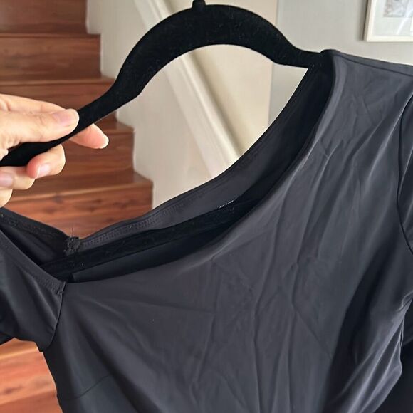 Manola one piece black bodysuit long sleeve leggings size M/L - Picture 3 of 5